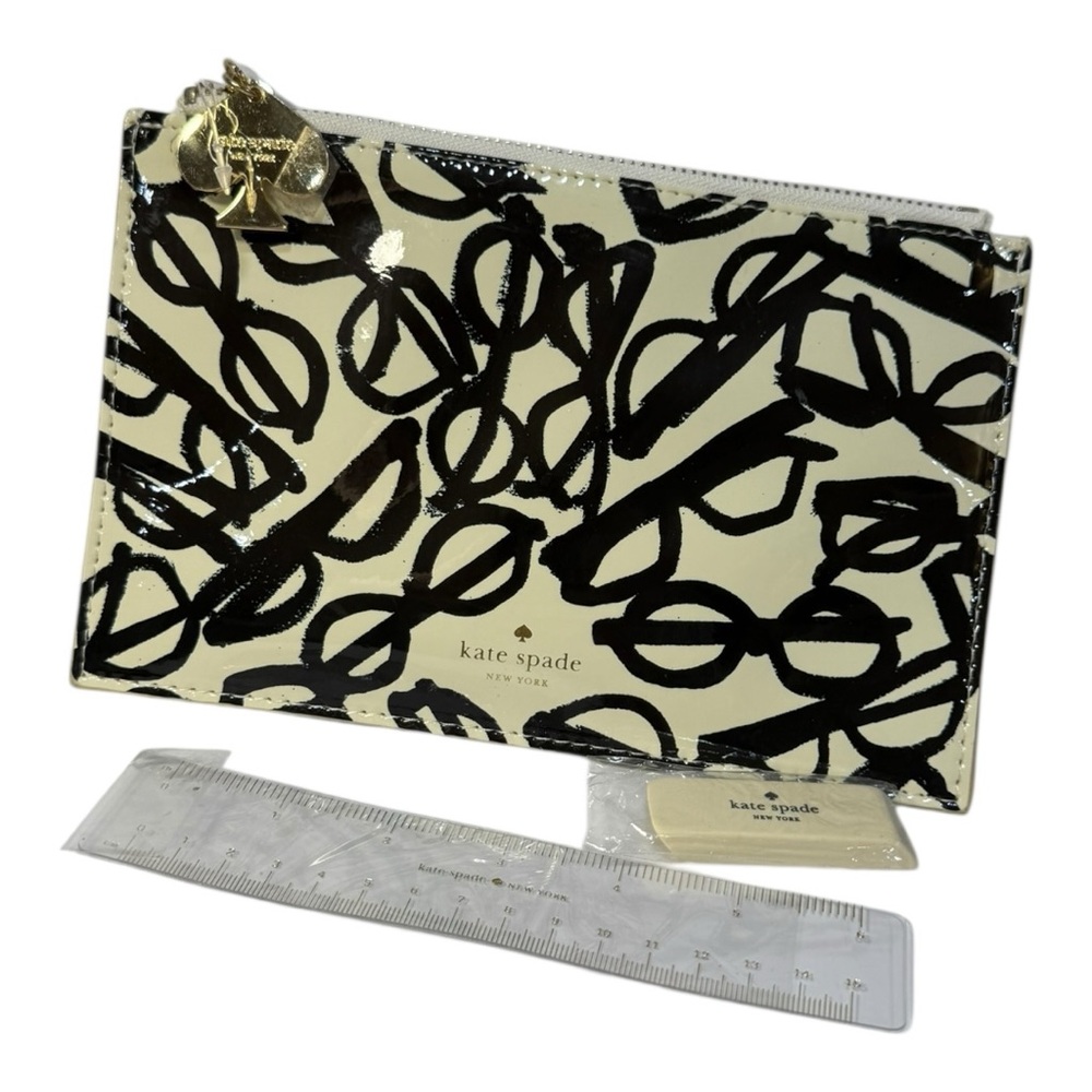 Kate Spade New York Eyeglasses Print Zip Pouch w/ Accessories
NWOT